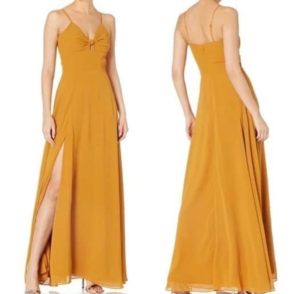 Dress The Population Cambria Twist Bodice Gown XXS